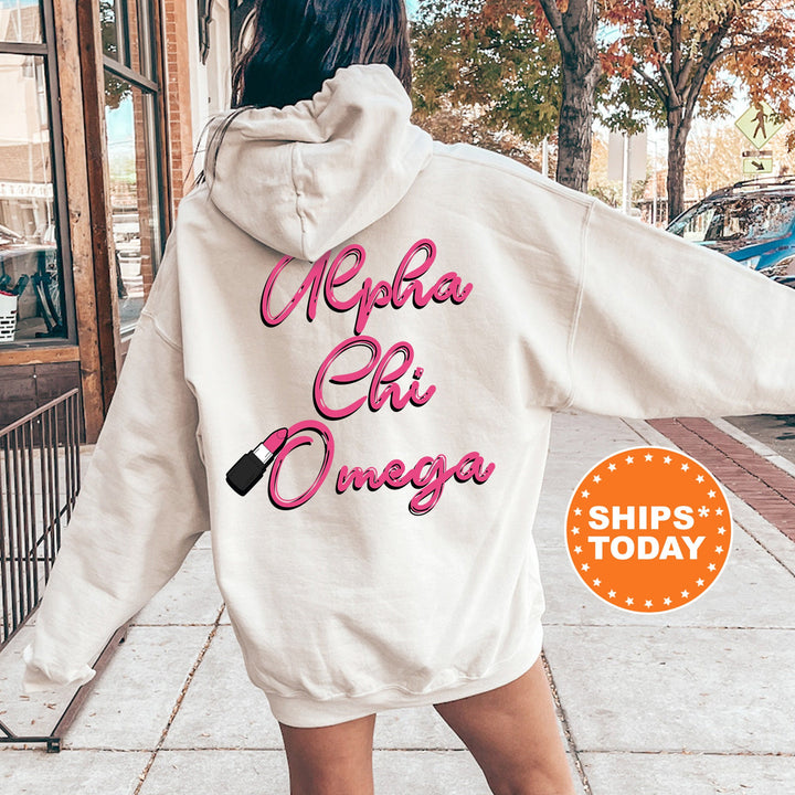 Alpha Chi Omega Glamour Sorority Sweatshirt | Alpha Chi Sorority Apparel | Big Little Sorority Reveal | College Greek Sweatshirt _ 13029g