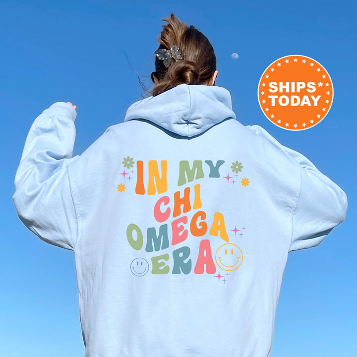 In My Chi Omega Era | Chi Omega Rockin' Sorority Sweatshirt | Sorority Merch | Big Little Reveal Gift | Custom Greek Apparel