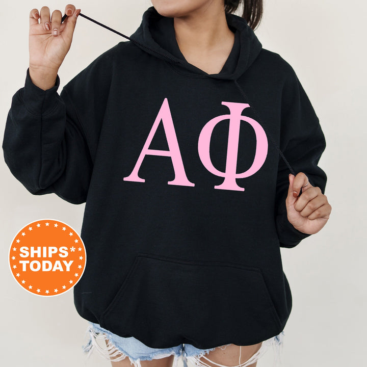 Alpha Phi Just the Letters Sorority Sweatshirt | Alpha Phi Greek Letters | APHI Sorority Letters | Big Little Gift | Greek Apparel