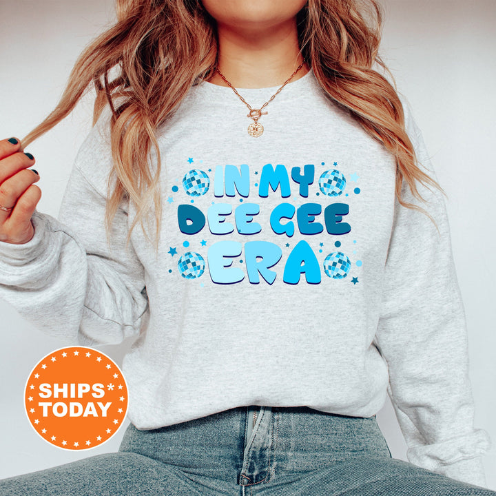 In My Dee Gee Era | Delta Gamma Blue Disco Sorority Sweatshirt | Greek Sweatshirt | Big Little Sorority Gifts | Sorority Merch _ 15810g