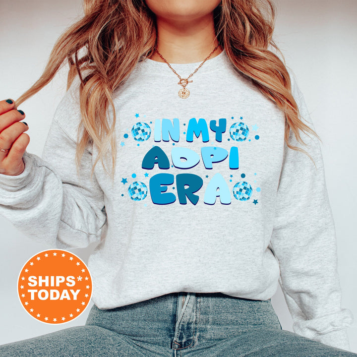 In My ADPI Era | Alpha Delta Pi Blue Disco Sorority Sweatshirt | Greek Sweatshirt | Big Little Sorority Gift | Sorority Merch _ 15800g