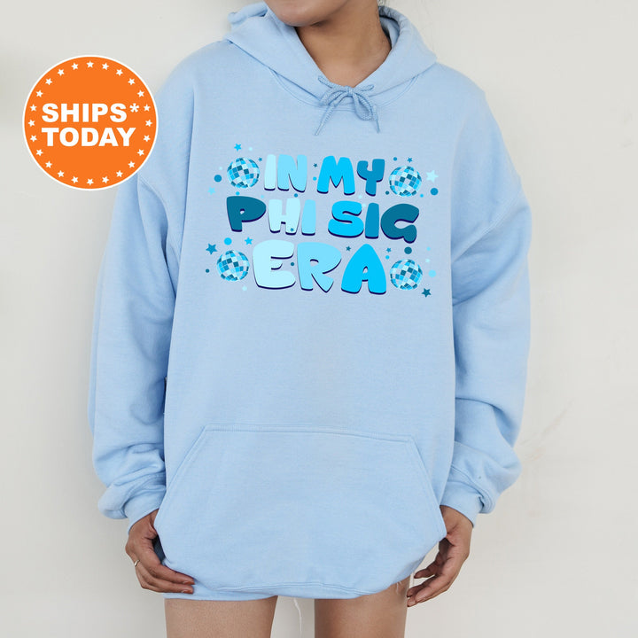 In My Phi Sig Era | Phi Sigma Sigma Blue Disco Sorority Sweatshirt | Greek Sweatshirt | Big Little Sorority Gifts | Sorority Merch _ 15818g