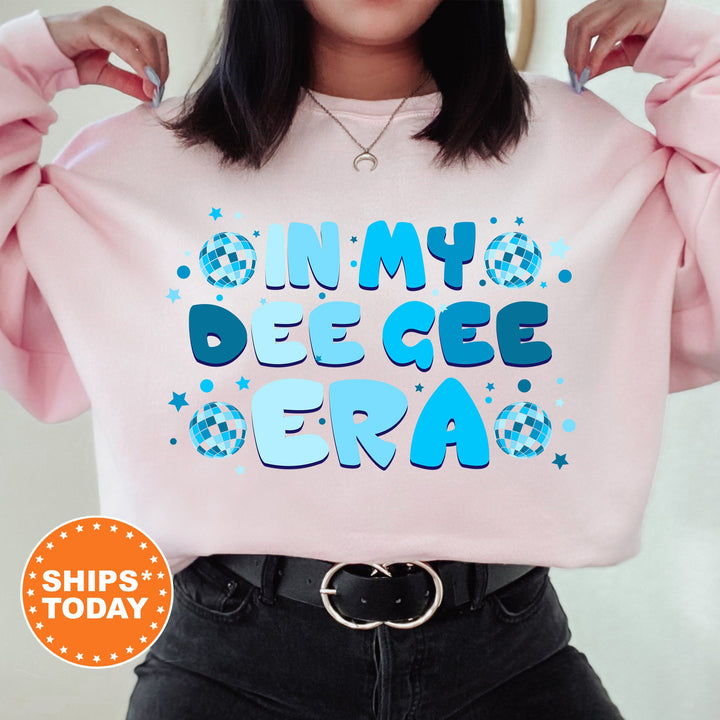 In My Dee Gee Era | Delta Gamma Blue Disco Sorority Sweatshirt | Greek Sweatshirt | Big Little Sorority Gifts | Sorority Merch _ 15810g