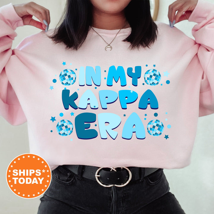 In My Kappa Era | Kappa Kappa Gamma Blue Disco Sorority Sweatshirt | Greek Sweatshirt | Big Little Sorority Gifts | Sorority Merch _ 15816g