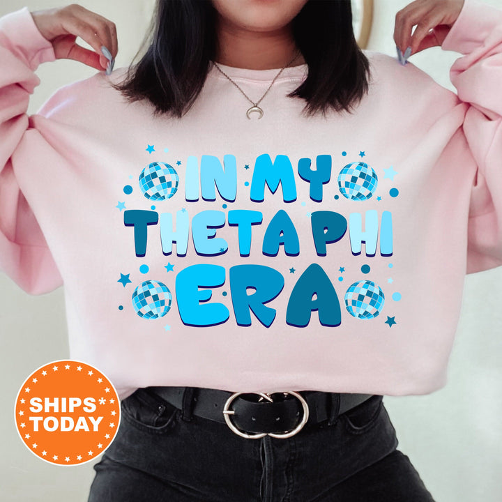 In My Theta Phi Era | Theta Phi Alpha Blue Disco Sorority Sweatshirt | Greek Sweatshirt | Big Little Sorority Gift | Sorority Merch _ 15823g