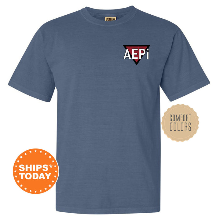 Alpha Epsilon Pi Paw Prints Fraternity T-Shirt | AEPi Comfort Colors Shirt | College Greek Apparel | Custom Fraternity Shirt _ 11857g