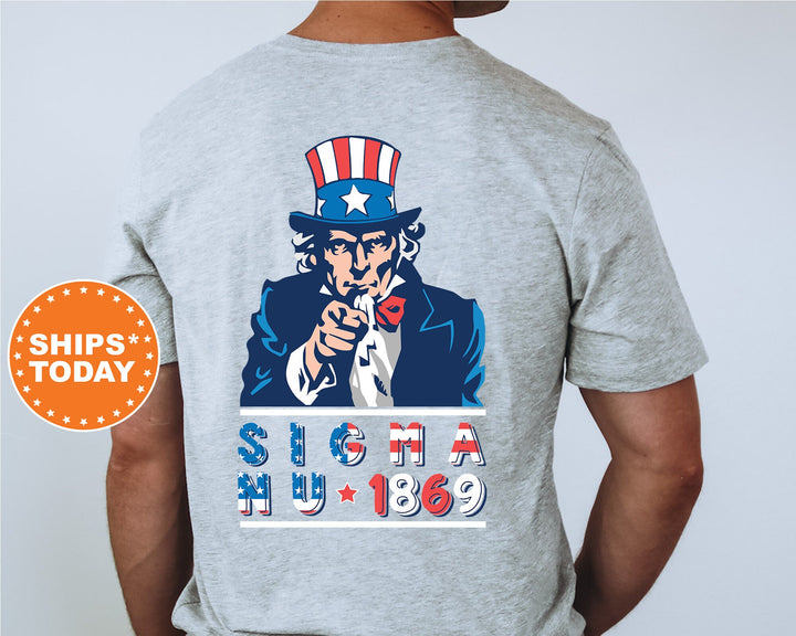 Sigma Nu Liberty Fraternity T-Shirt | Sigma Nu Patriotic Shirt | Fraternity Shirt | Bid Day Gift | Comfort Colors Shirt _  10952g