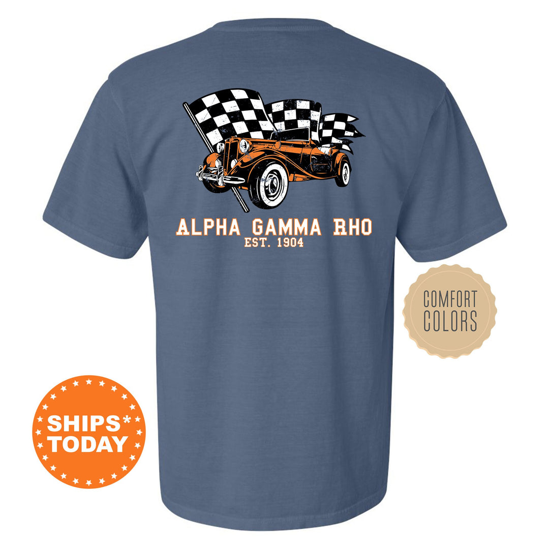 Alpha Gamma Rho Racer Fraternity T-Shirt | AGR Greek Life Shirt | Fraternity Gift | College Apparel | Comfort Colors Shirt _  11827g