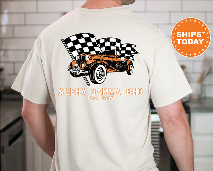 Alpha Gamma Rho Racer Fraternity T-Shirt | AGR Greek Life Shirt | Fraternity Gift | College Apparel | Comfort Colors Shirt _  11827g