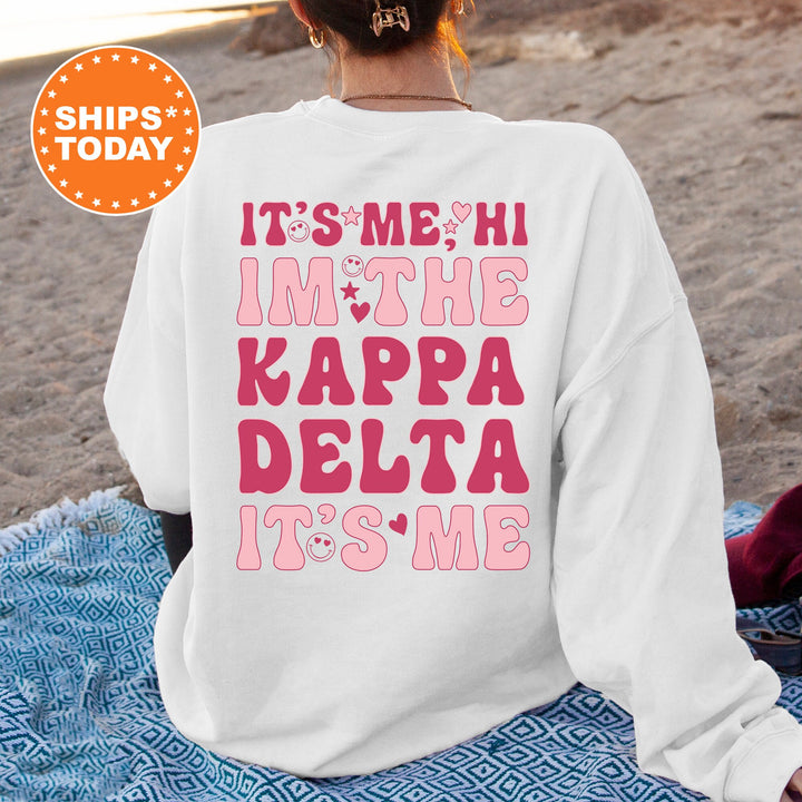 It's Me Hi I'm The Kappa Delta It's Me | Kappa Delta Dazzle Sorority Sweatshirt | Trendy Greek Apparel | Custom Sorority Hoodie _ 15763g