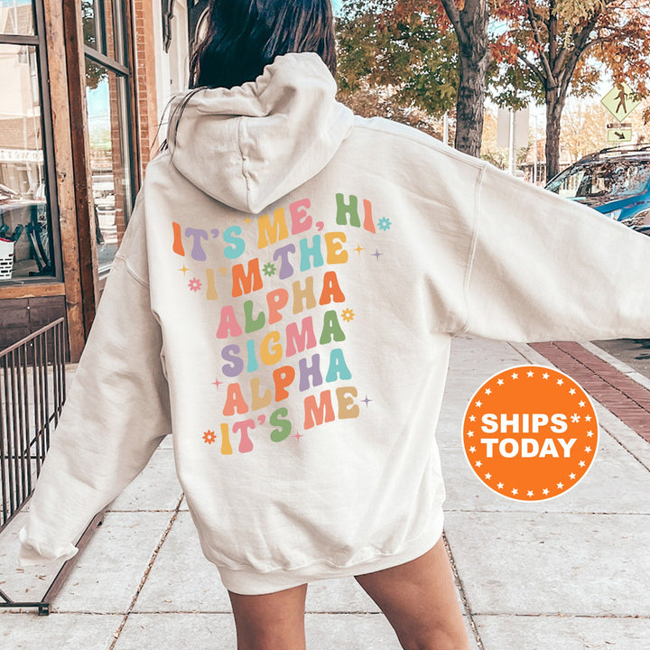 It's Me Hi I'm The Alpha Sigma Alpha It's Me | Alpha Sigma Alpha Nature's Palette Sorority Sweatshirt | Big Little Sorority Reveal _ 15779g