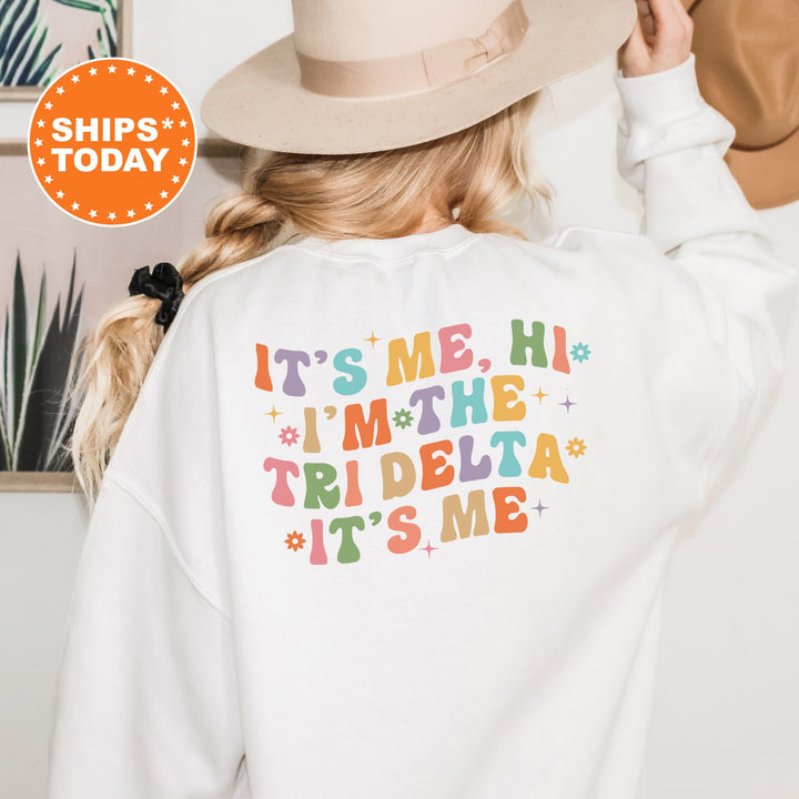 It's Me Hi I'm The Tri Delta It's Me | Delta Delta Delta Nature's Palette Sorority Sweatshirt | Big Little Gift | Oversized Hoodie _ 15783g