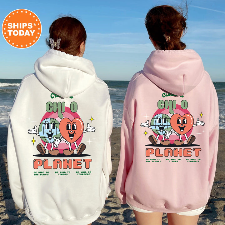 Create A Chi O Planet | Chi Omega CosmoGreek Sorority Sweatshirt | Sorority Hoodie | Big Little Sorority Gifts | Greek Apparel