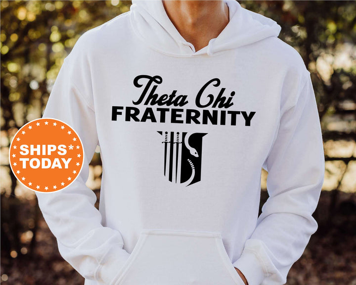 Theta Chi Simple Crest Fraternity Sweatshirt | Theta Chi Fraternity Crest Sweatshirt | Rush Pledge Fraternity Gift | College Apparel _ 9837g