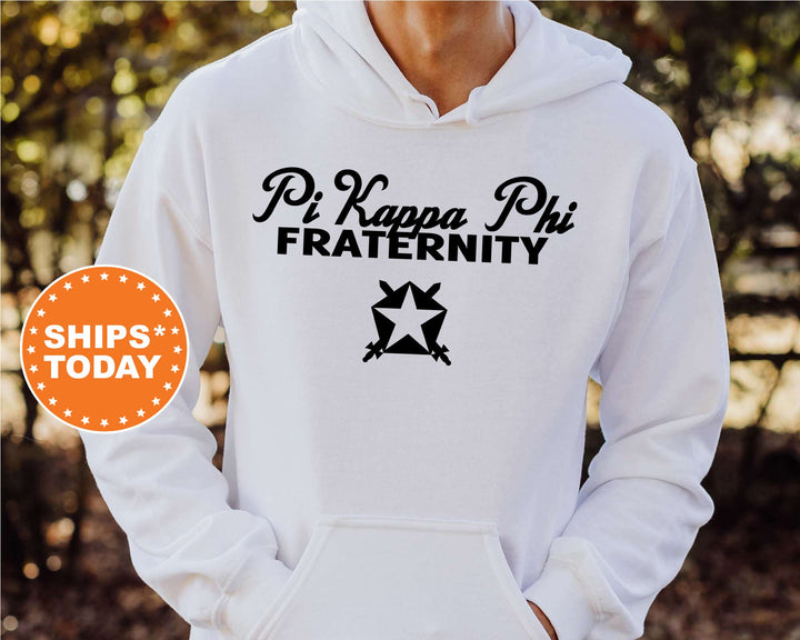 Pi Kappa Phi Simple Crest Fraternity Sweatshirt | Pi Kapp Crest Sweatshirt | Rush Pledge Fraternity Gift | College Greek Apparel _ 9828g