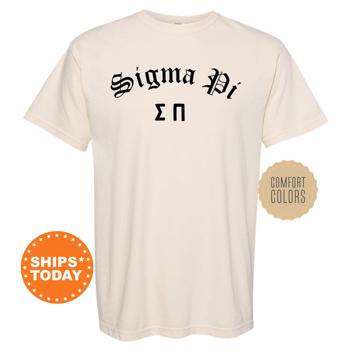 Sigma Pi Old English Oaths Fraternity T-Shirt | Sigma Pi Greek Apparel | Comfort Colors Shirt | Bid Day Gift | College Greek Life _ 11201g