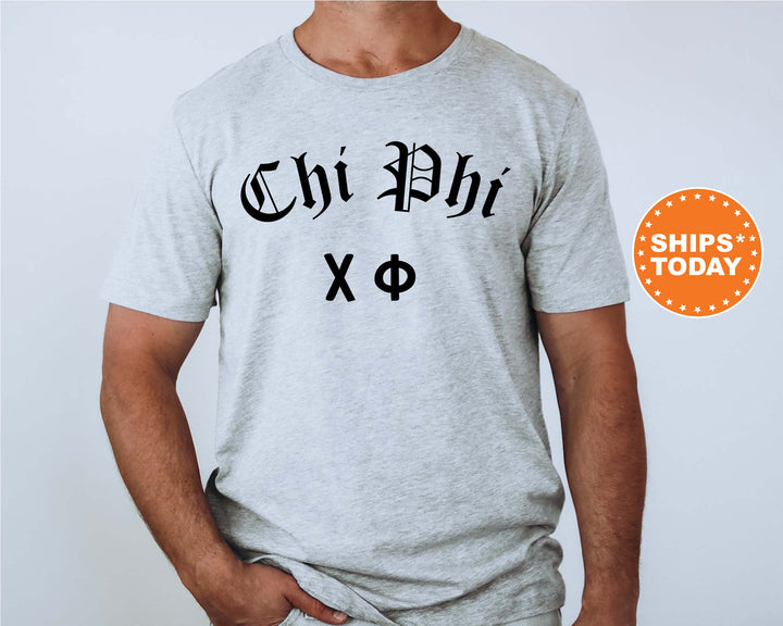 Chi Phi Old English Oaths Fraternity T-Shirt | Chi Phi Greek Apparel | Comfort Colors Shirt | Bid Day Gift | College Greek Life _ 11181g
