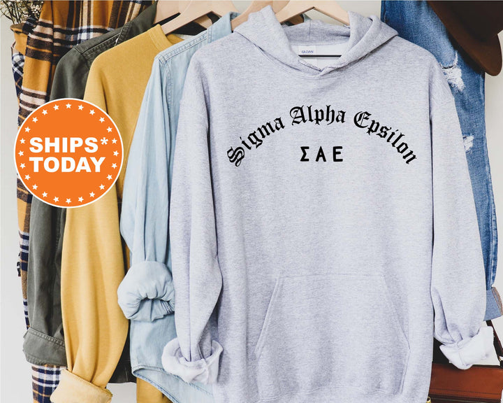 Sigma Alpha Epsilon Old English Oaths Fraternity Sweatshirt | SAE Sweatshirt | Rush Pledge | Bid Day Gift | College Greek Apparel _ 11196g