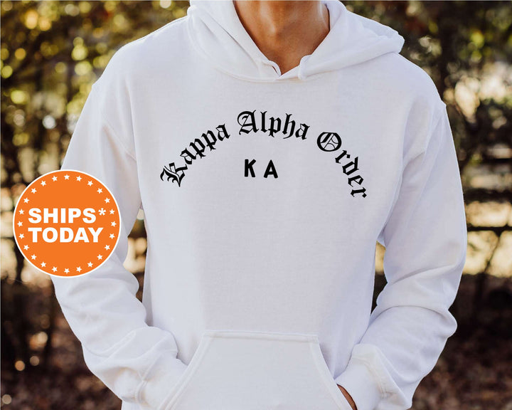 Kappa Alpha Order Old English Oaths Fraternity Sweatshirt | Kappa Alpha Sweatshirt | Frat Bid Day Gift | College Greek Apparel _ 11186g