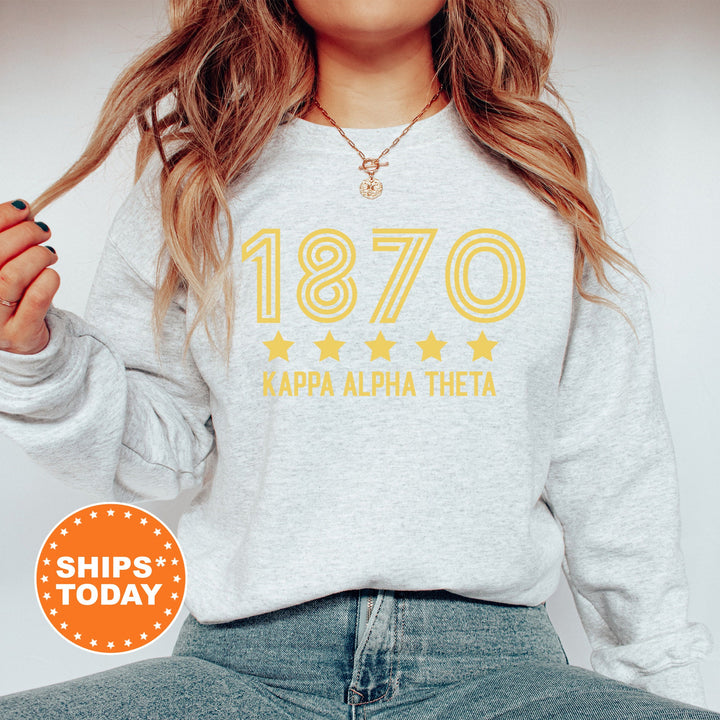 Kappa Alpha Theta Star Girls Sorority Sweatshirt | THETA Sorority Merch | Big Little Reveal Gifts | College Greek Sweatshirt _ 16525g