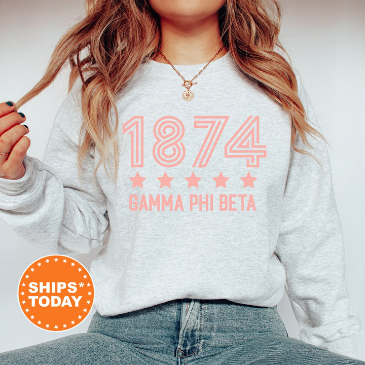 Gamma Phi Beta Star Girls Sorority Sweatshirt | Gamma Phi Sorority Merch | Big Little Reveal Sorority Gifts | GPHI Greek Sweatshirt _ 16524g