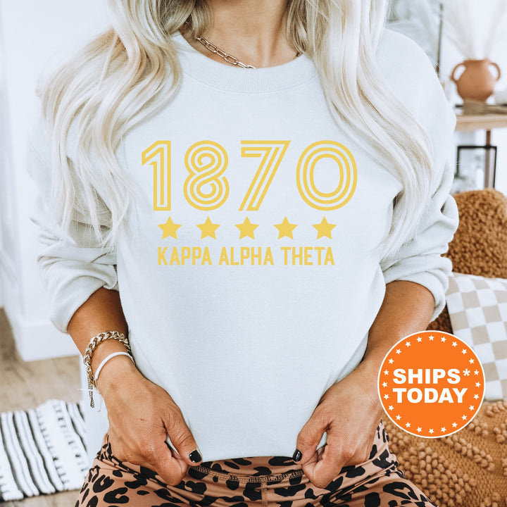 Kappa Alpha Theta Star Girls Sorority Sweatshirt | THETA Sorority Merch | Big Little Reveal Gifts | College Greek Sweatshirt _ 16525g