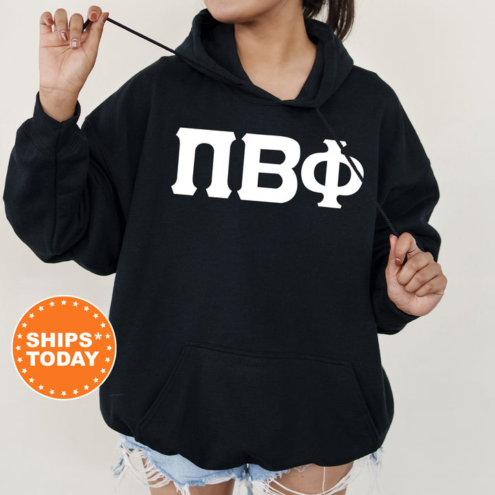 Pi Beta Phi Basic Letters Sorority Sweatshirt | Pi Phi Sorority Letters Sweatshirt | Big Little Gift | Greek Letters | Pi Phi Hoodie