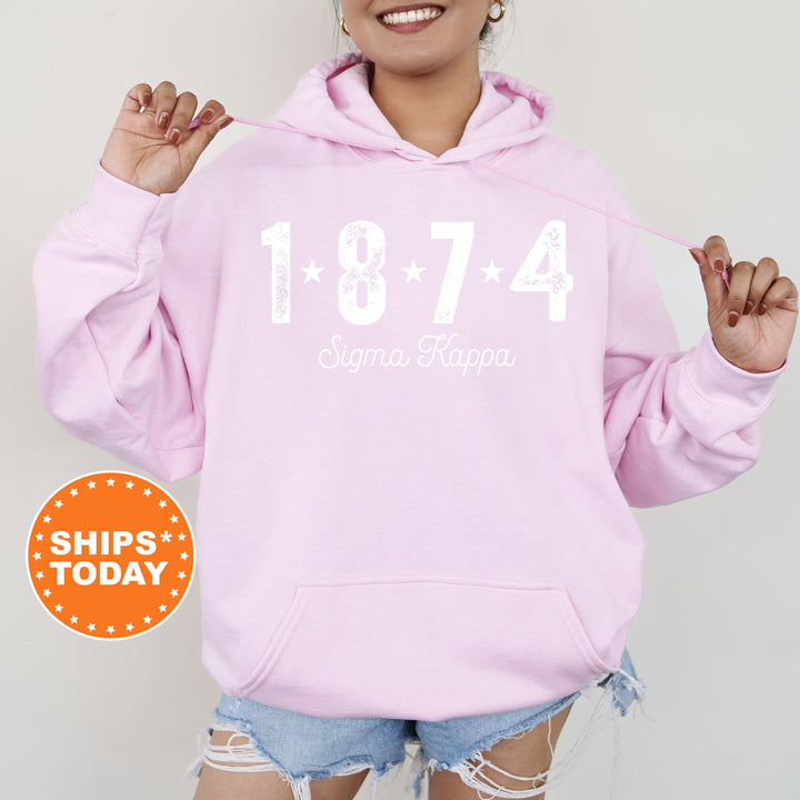 Sigma Kappa Era Star Sorority Sweatshirt | Sigma Kappa Crewneck Sweatshirt | Sorority Hoodie | Big Little Reveal | Greek Apparel _ 11256g