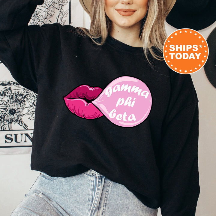 Gamma Phi Beta Bubble Gum Sorority Sweatshirt | Gamma Phi Sorority Hoodie | Big Little Reveal | Sorority Gifts | Greek Sweatshirt _ 7606g