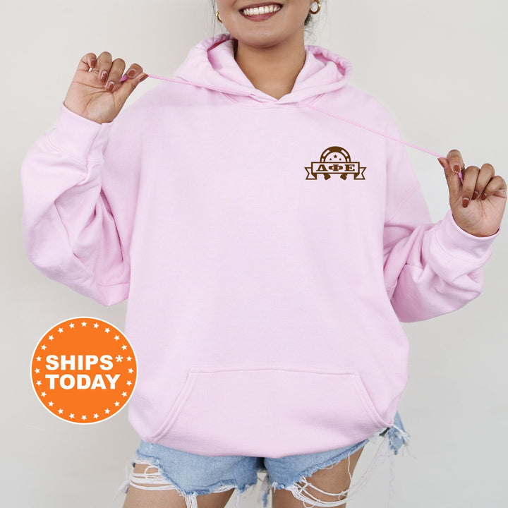 Delta Phi Epsilon Giddy Up Cowgirl Sorority Sweatshirt | DPHIE Western Sweatshirt | Greek Apparel | Big Little | Country Sweatshirt 16340g