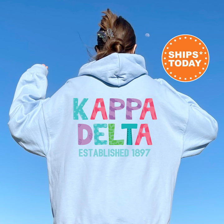 Kappa Delta Papercut Sorority Sweatshirt | Kay Dee Fun Letters Sweatshirt | Big Little Sorority Reveal | Sorority Gifts | Greek Apparel