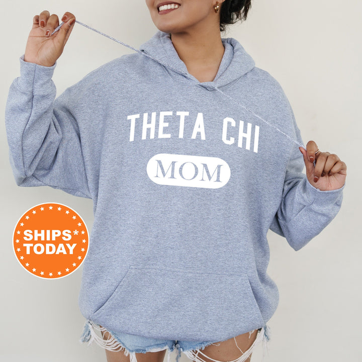Theta Chi Athletic Mom Fraternity Sweatshirt | Theta Chi Mom Sweatshirt | Fraternity Mom Hoodie | Mother's Day Gift | Gift For Mom
