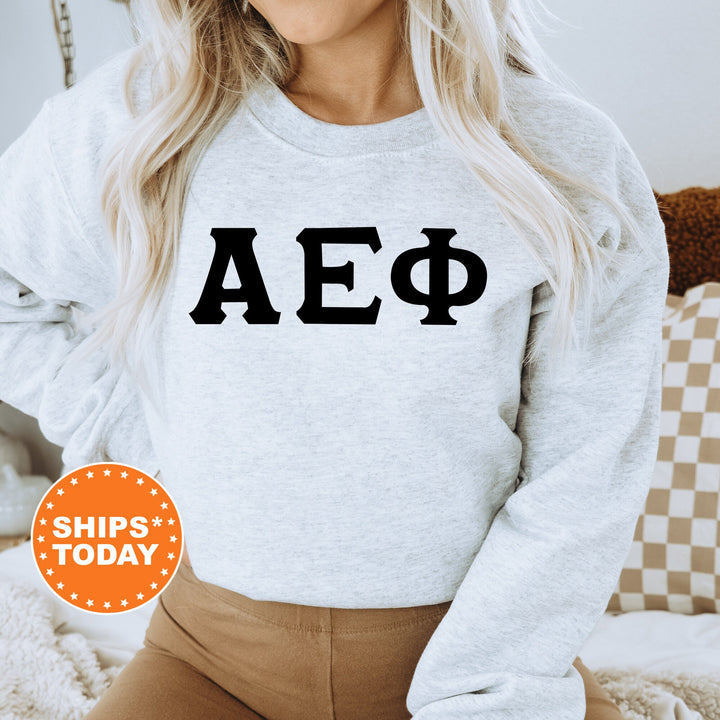 Alpha Epsilon Phi Super Simple Sorority Sweatshirt | AEPHI Greek Letter Sweatshirt | Sorority Letters | Big Little | College Apparel