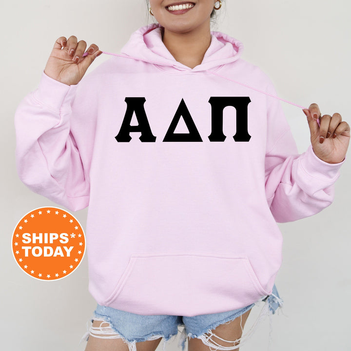 Alpha Delta Pi Super Simple Sorority Sweatshirt | ADPi Greek Letters Sweatshirt | Sorority Letters | Big Little | College Apparel