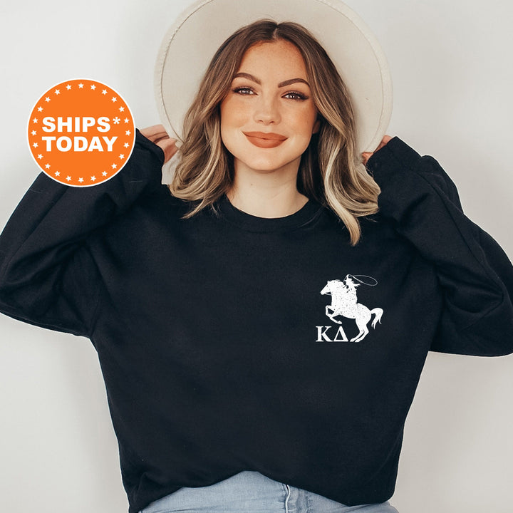 Kappa Delta Western Theme Sorority Sweatshirt | Kay Dee Cowgirl Sweatshirt | Big Little Gift | Greek Apparel | Country Sweatshirt