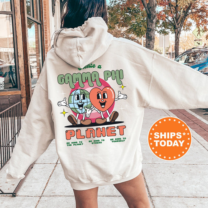 Create A Gamma Phi Planet | Gamma Phi Beta CosmoGreek Sorority Sweatshirt | GPHI Sorority Hoodie | Big Little Gift | Greek Apparel