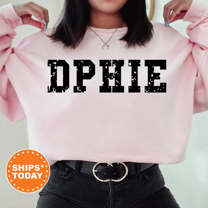 Delta Phi Epsilon Twin Dotted Sorority Sweatshirt | DPhiE Greek Sweatshirt | Sorority Apparel | Big Little Gift | Sorority Merch _ 7292g