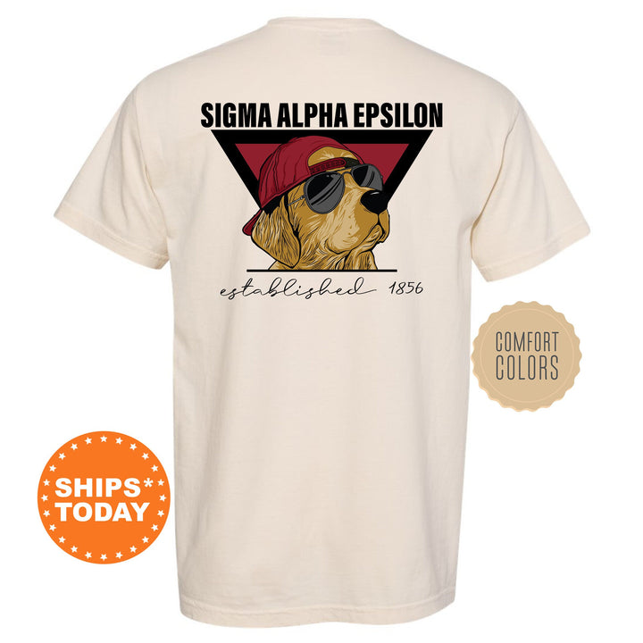 Sigma Alpha Epsilon Paw Prints Fraternity T-Shirt | SAE Comfort Colors Shirt | College Greek Apparel | Custom Fraternity Shirt _ 11877g