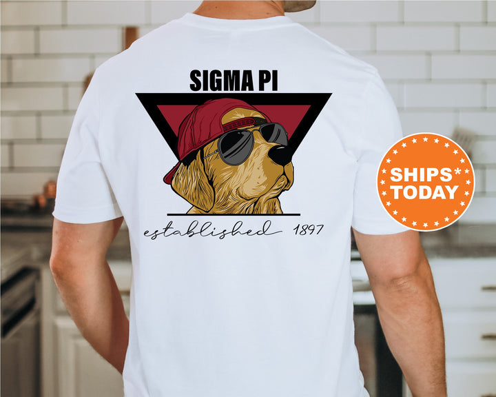 Sigma Pi Paw Prints Fraternity T-Shirt | Sigma Pi Comfort Colors Shirt | College Greek Apparel | Custom Fraternity Shirt _ 11882g