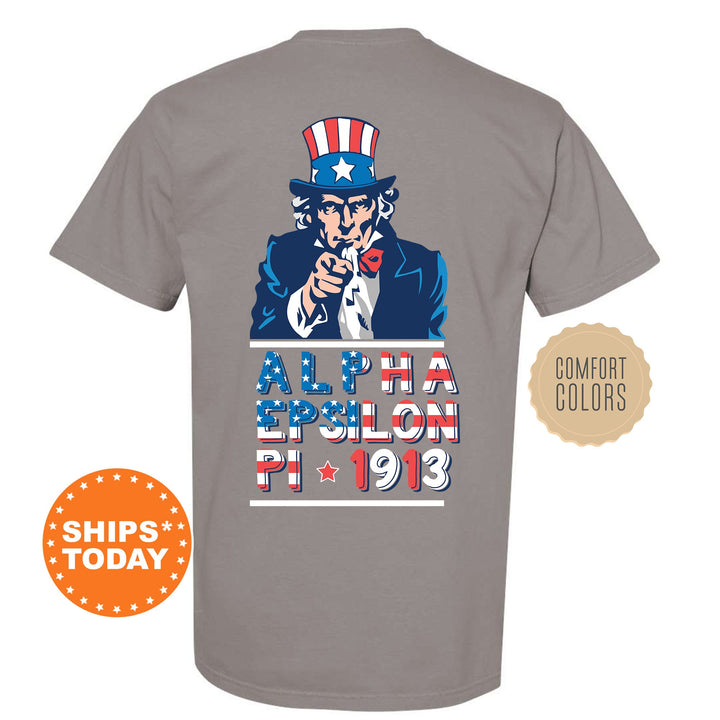 Alpha Epsilon Pi Liberty Fraternity T-Shirt | AEPi Patriotic Shirt | Fraternity Shirt | Bid Day Gift | Comfort Colors Shirt _  10929g