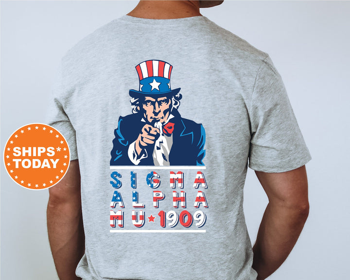 Sigma Alpha Mu Liberty Fraternity T-Shirt | Sammy Patriotic Shirt | Fraternity Shirt | Bid Day Gift | Comfort Colors Shirt _  10950g