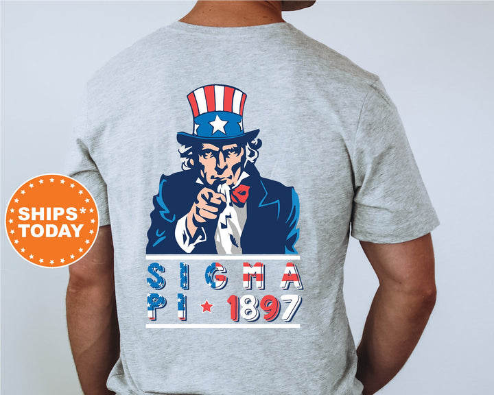 Sigma Pi Liberty Fraternity T-Shirt | Sigma Pi Patriotic Shirt | Fraternity Shirt | Bid Day Gift | Comfort Colors Shirt _  10954g