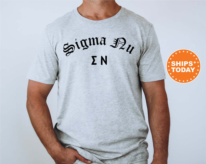 Sigma Nu Old English Oaths Fraternity T-Shirt | Sigma Nu Greek Apparel | Comfort Colors Shirt | Bid Day Gift | College Greek Life _ 11199g