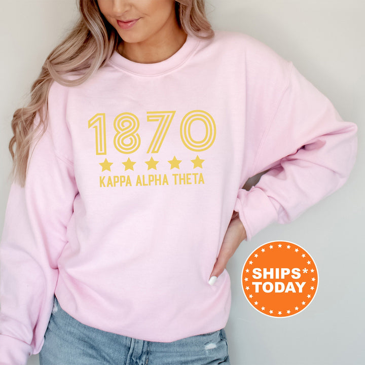Kappa Alpha Theta Star Girls Sorority Sweatshirt | THETA Sorority Merch | Big Little Reveal Gifts | College Greek Sweatshirt _ 16525g