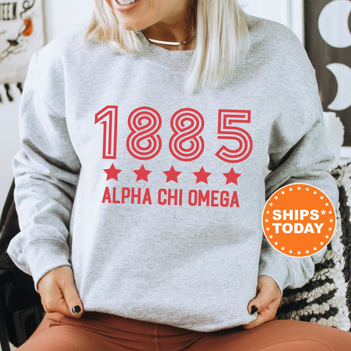 Alpha Chi Omega Star Girls Sorority Sweatshirt | Alpha Chi Sorority Merch | Big Little Reveal Gifts | College Greek Sweatshirt _ 16510g