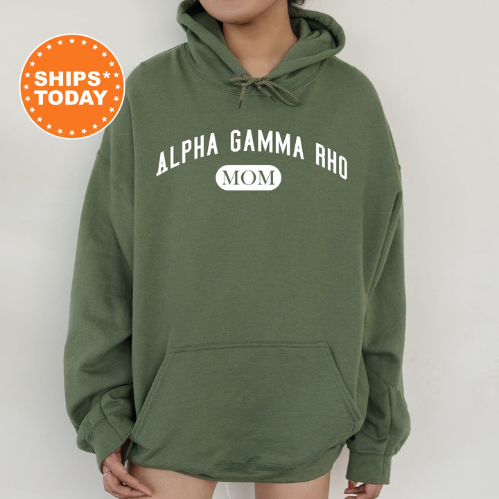 Alpha Gamma Rho Athletic Mom Fraternity Sweatshirt | AGR Mom Sweatshirt | Fraternity Mom Hoodie | Mother's Day Gift | Gift For Mom