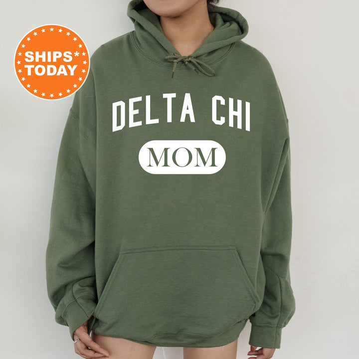 Delta Chi Athletic Mom Fraternity Sweatshirt | DChi Mom Sweatshirt | Fraternity Mom Hoodie | Mother's Day Gift | Gift For Mom