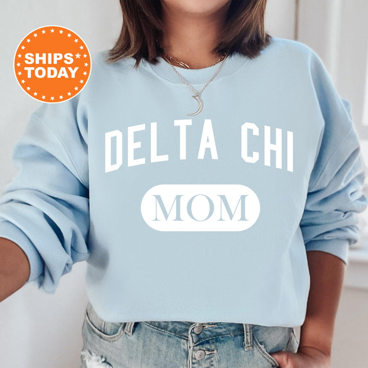 Delta Chi Athletic Mom Fraternity Sweatshirt | DChi Mom Sweatshirt | Fraternity Mom Hoodie | Mother's Day Gift | Gift For Mom