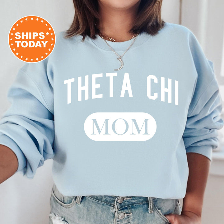 Theta Chi Athletic Mom Fraternity Sweatshirt | Theta Chi Mom Sweatshirt | Fraternity Mom Hoodie | Mother's Day Gift | Gift For Mom