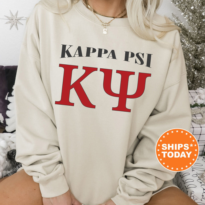 Kappa Psi Greek Identity COED Sweatshirt | Kappa Psi Sweatshirt | Greek Letters Sweatshirt | Sorority Letters | Greek Apparel _ 15420g